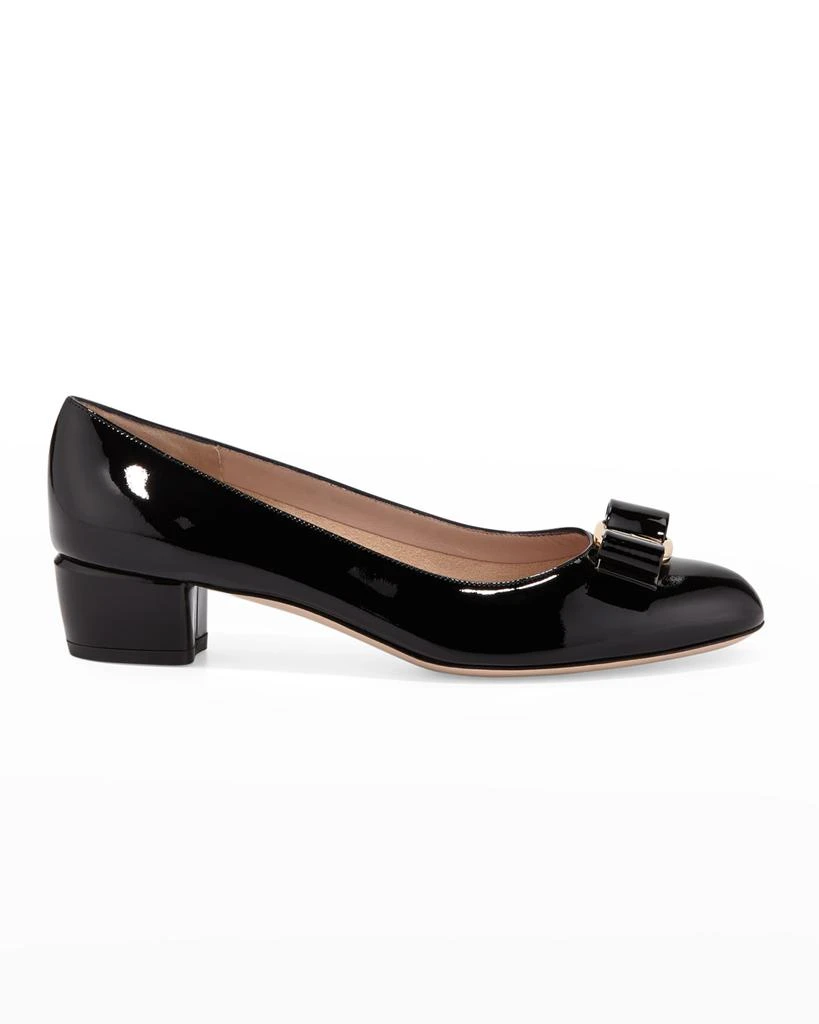 商品Salvatore Ferragamo|Vara 1 Patent 漆皮方根鞋,价格¥2750,第1张图片