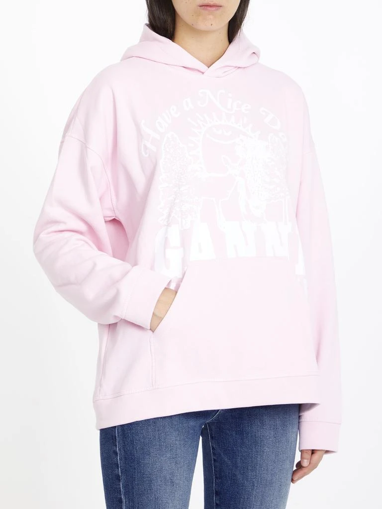 商品Ganni|Ganni Animals hoodie,价格¥1001,第2张图片详细描述