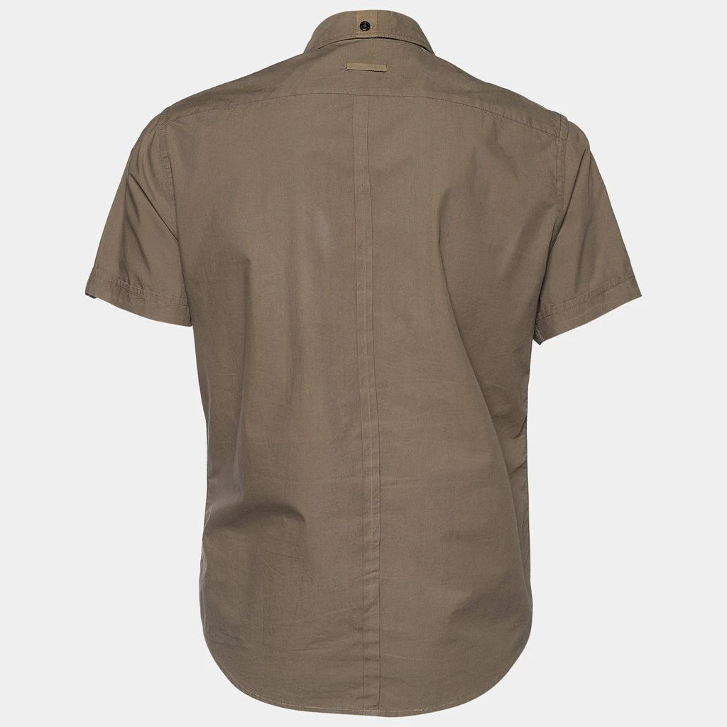 商品[二手商品] Burberry|Burberry Khaki Cotton Short Sleeve Button Front Shirt M,价格¥1194,第2张图片详细描述