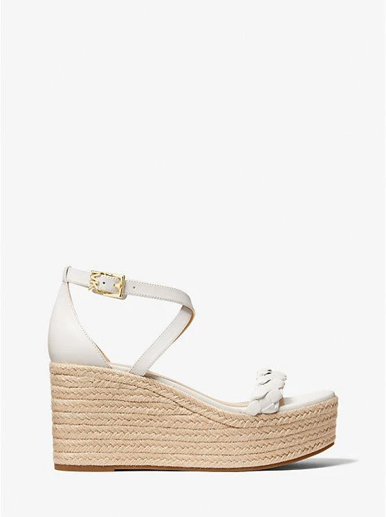 商品Michael Kors|Serena Leather Wedge Sandal,价格¥546,第2张图片详细描述