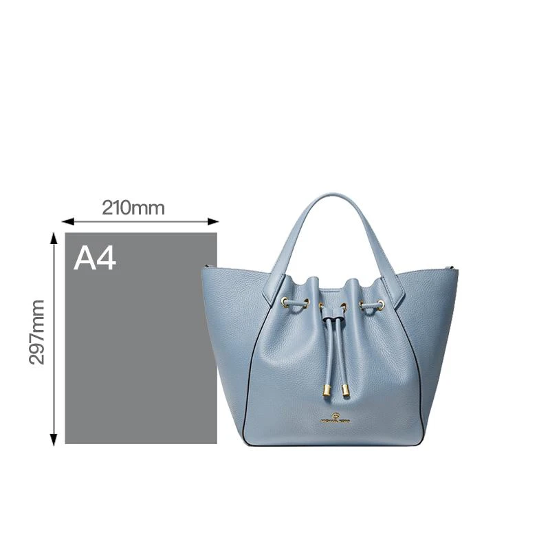 商品[国内直发] Michael Kors|MK 女包 迈克尔·科尔斯 MICHAEL KORS PHOEBE系列女士手提包托特包 30H1G8PT3L PALE BLUE 淡蓝色 常规,价格¥1773,第4张图片详细描述