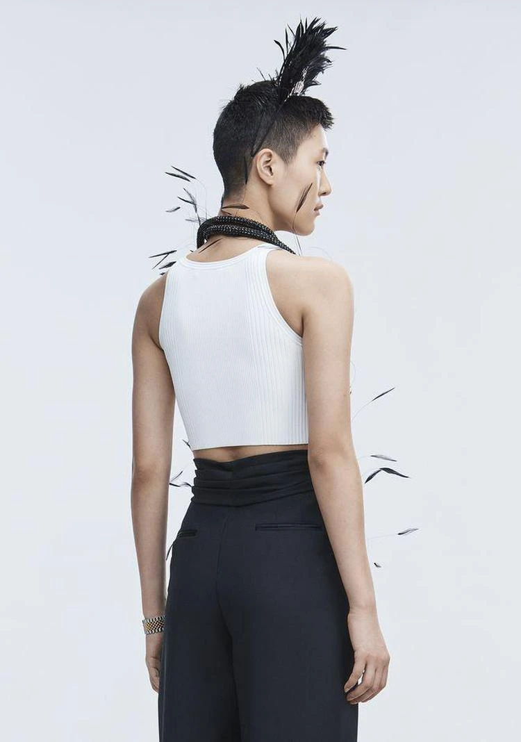 商品Alexander Wang|BRA STRAP CROPPED TANK,价格¥889,第2张图片详细描述