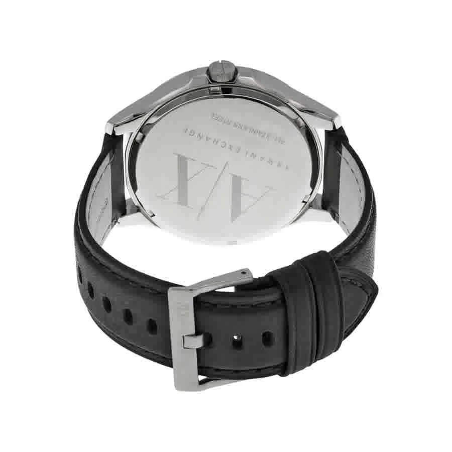 商品Armani Exchange|Armani AX Exchange Whitman Black Dial Black Leather Men's Watch AX2101,价格¥630,第3张图片详细描述