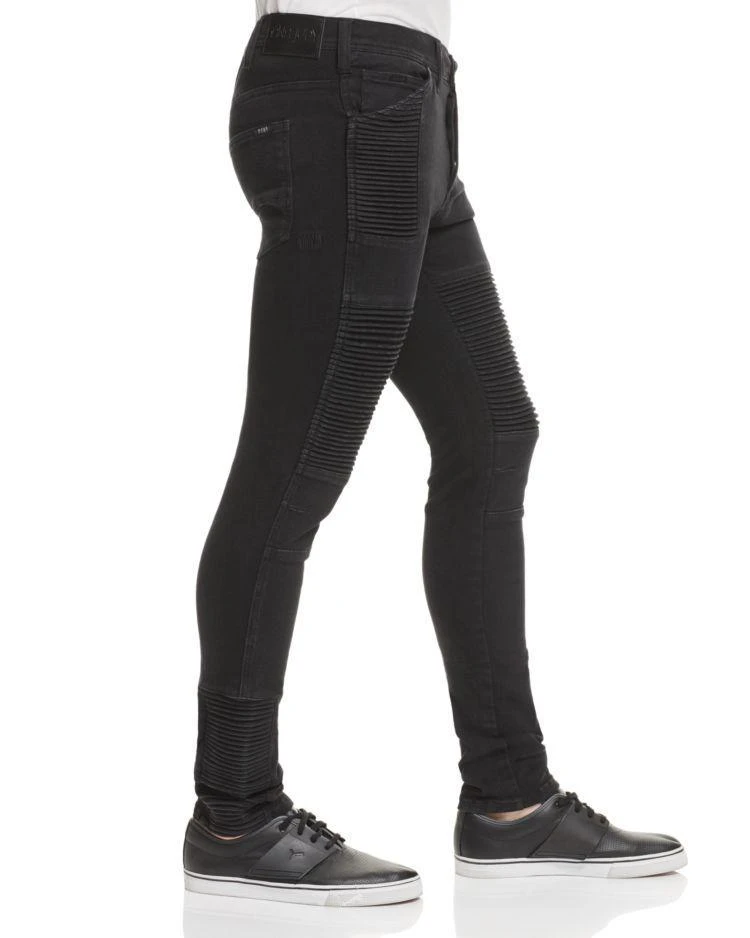 商品Nana Judy|Moto Signature Super-Slim Jeans in Black,价格¥478,第3张图片详细描述