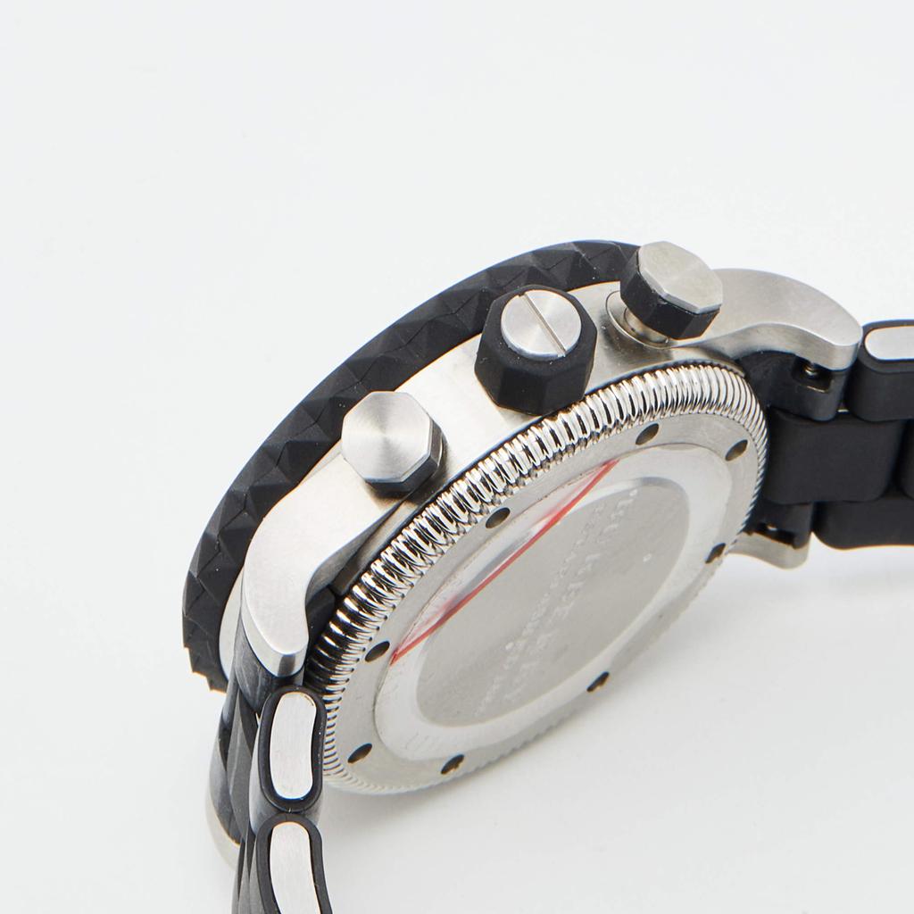 Burberry Black Stainless Steel Rubber Antartic BU7661 Men's Wristwatch 42 mm商品第7张图片规格展示