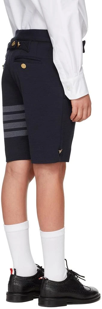 商品Thom Browne|海军蓝 4-Bar 儿童短裤,价格¥5729,第4张图片详细描述