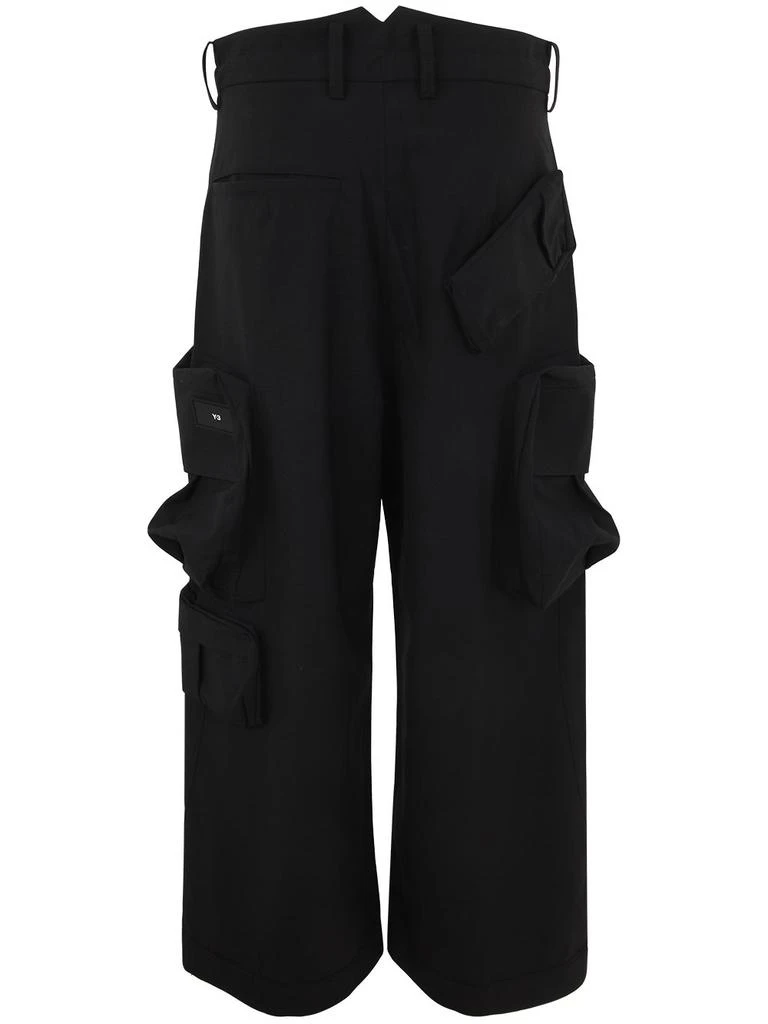 商品Y-3|Y-3 Tied Waist Wide Leg Trousers,价格¥1812,第2张图片详细描述