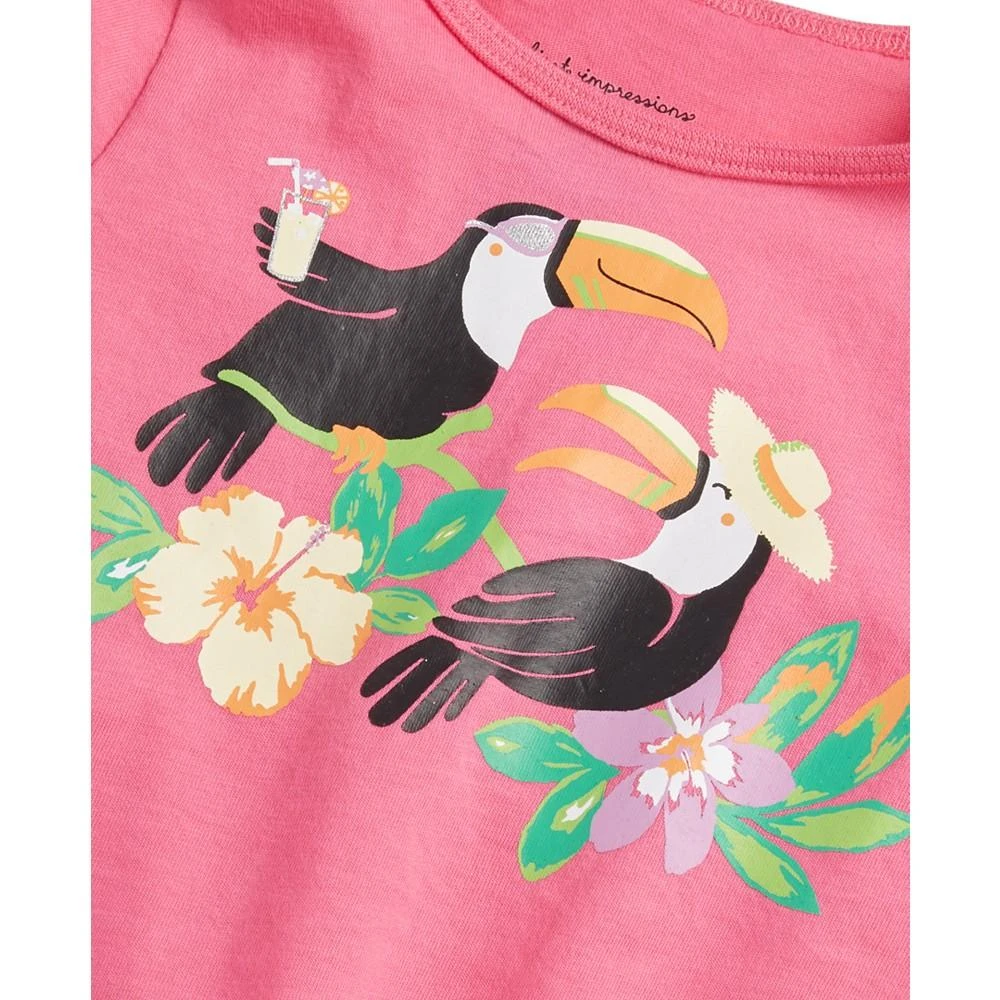 商品First Impressions|Baby Girls Toucan Friends T-Shirt, Create for Macy's,价格¥15,第3张图片详细描述
