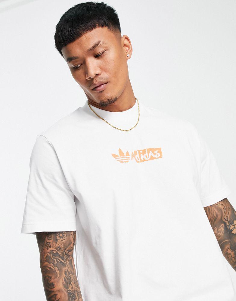 商品Adidas|adidas Originals short sleeve t-shirt in white,价格¥266,第6张图片详细描述