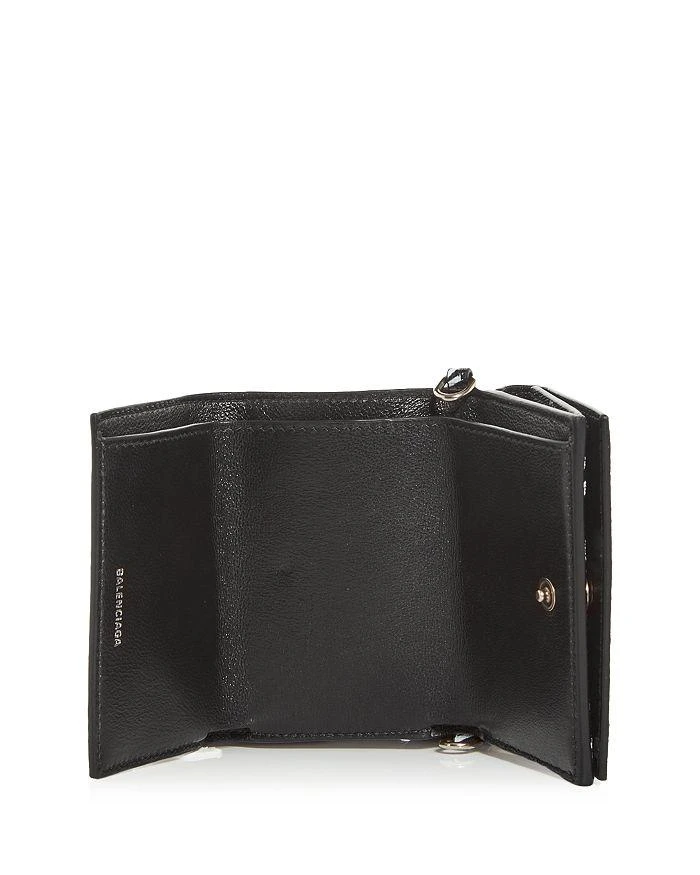 商品Balenciaga|Cash Mini Logo Print Leather Chain Wallet,价格¥4112,第3张图片详细描述