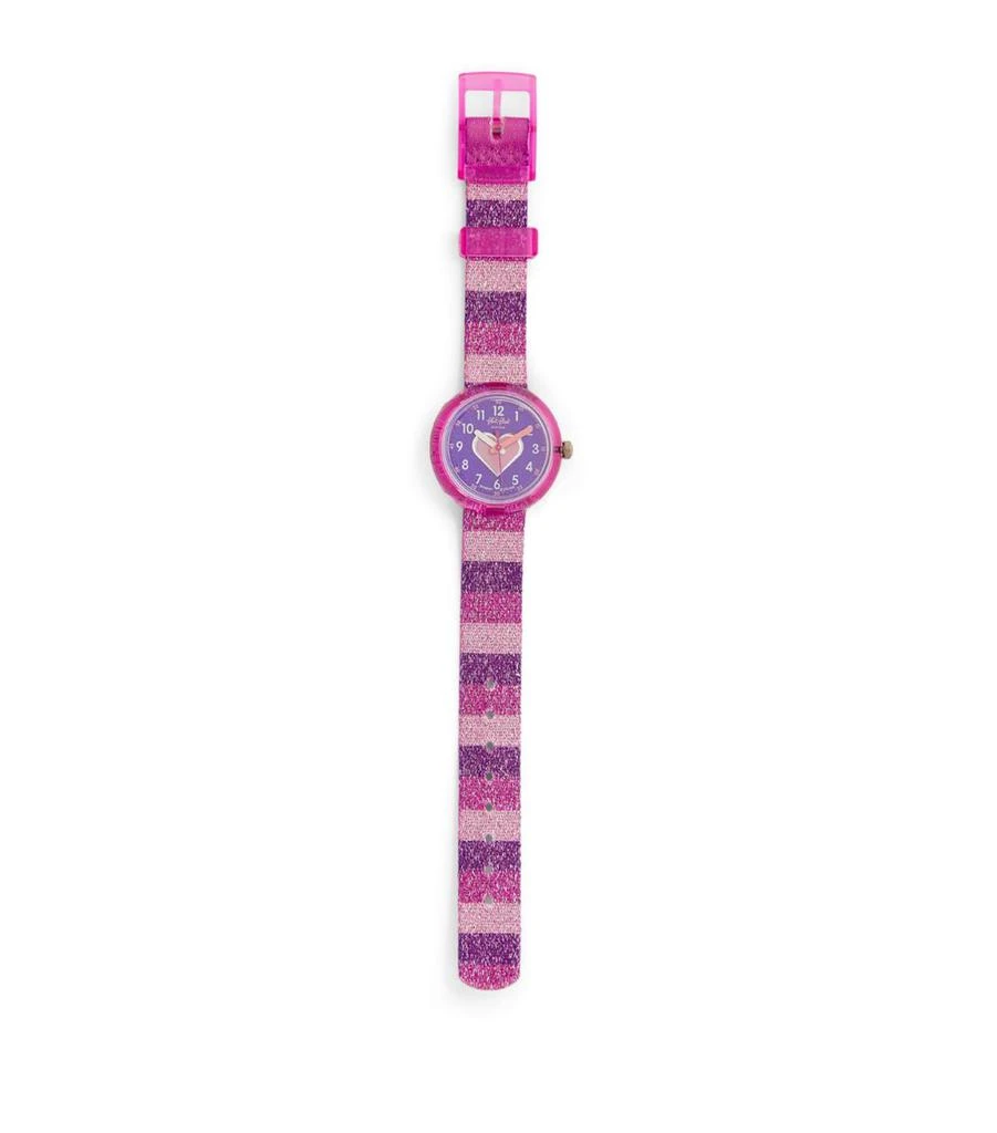 商品Flik Flak|Stripy Glitter Watch,价格¥425,第1张图片