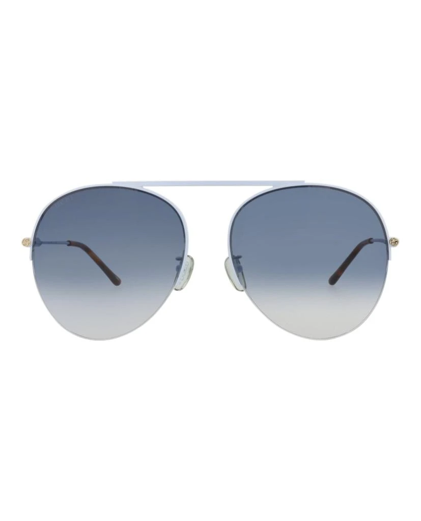 商品Gucci|Gucci Aviator-Frame Metal Sunglasses - GG1413S-30014423-003,价格¥1404,第1张图片
