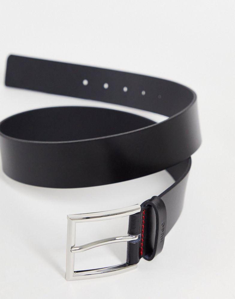 商品Hugo Boss|Hugo Giaspo leather belt in black,价格¥379,第4张图片详细描述