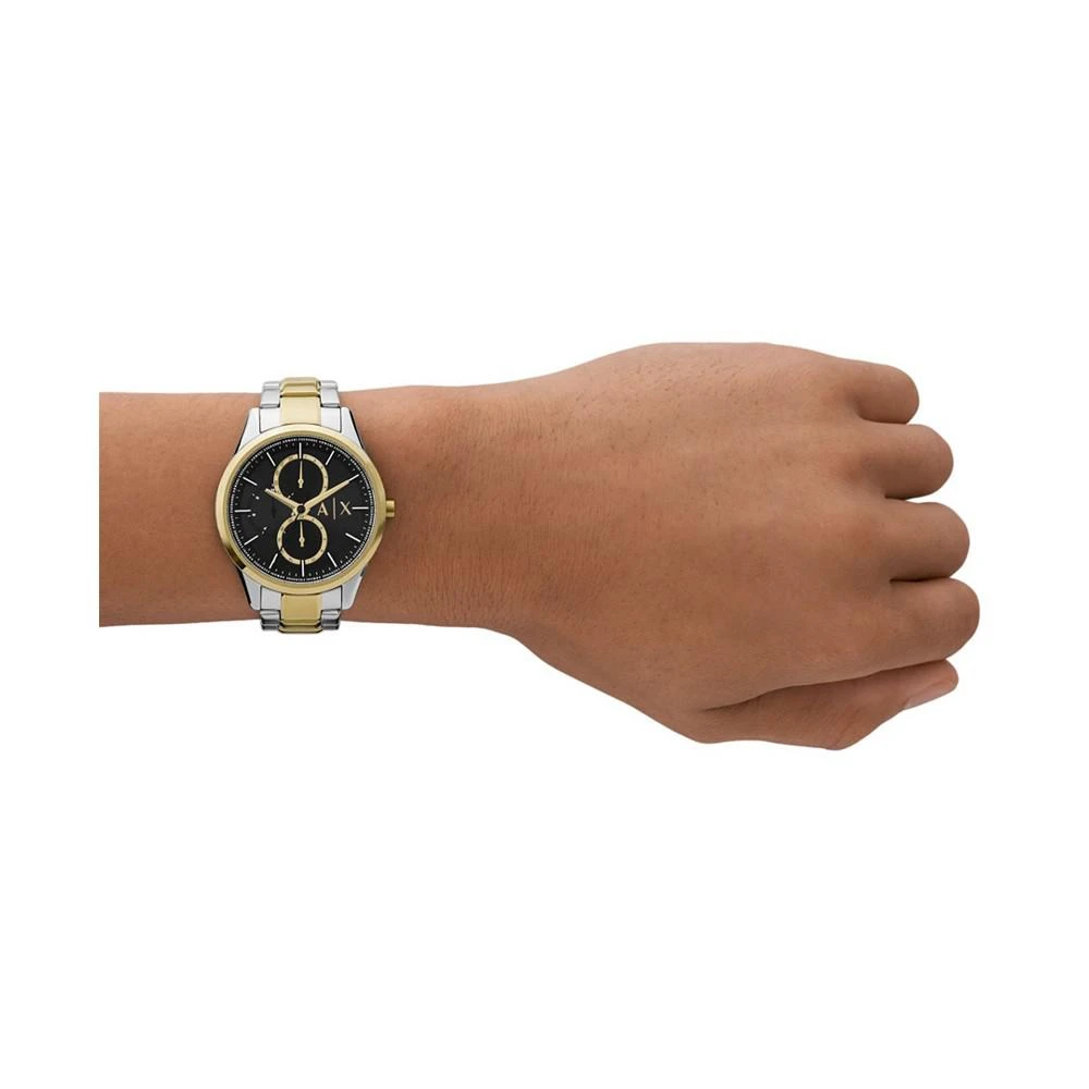 商品Armani Exchange|Men's Multifunction Two-Tone Stainless Steel Bracelet Watch, 42mm,价格¥1431,第4张图片详细描述