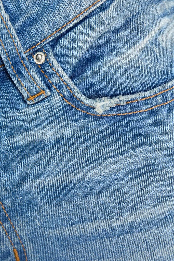 商品IRO|Nelly cropped distressed mid-rise skinny jeans,价格¥655,第4张图片详细描述