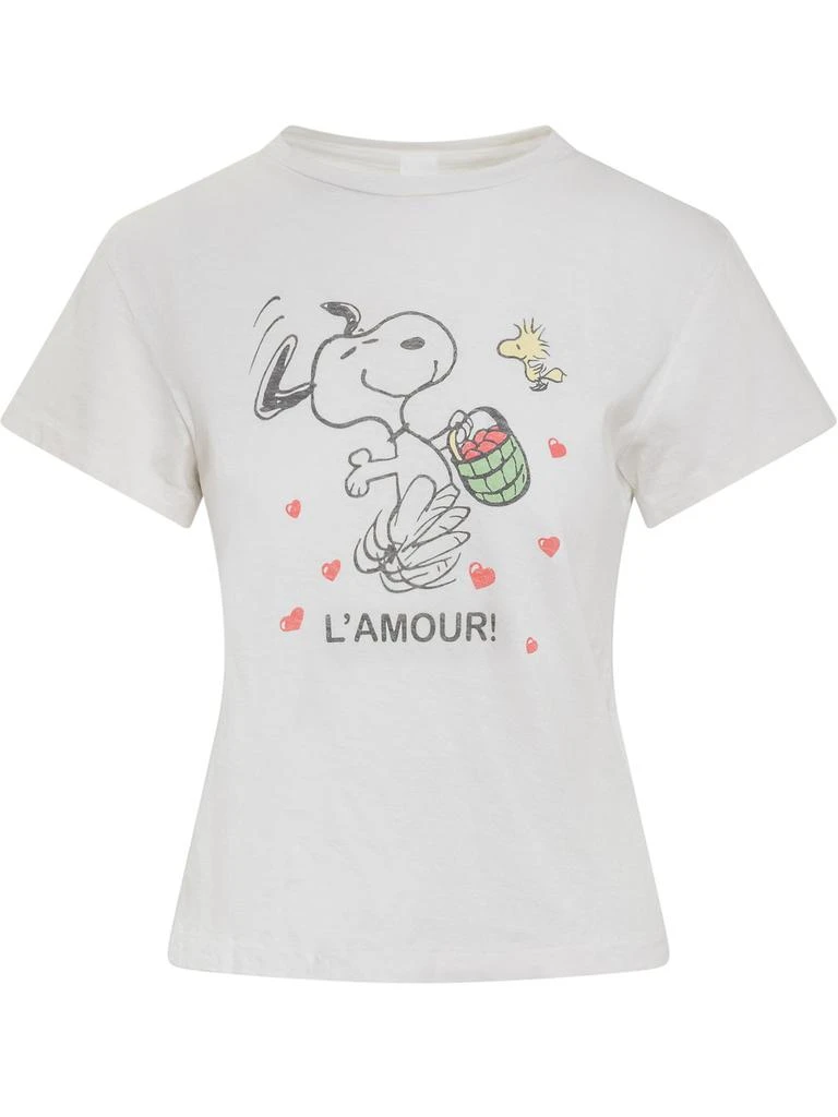 商品Re/Done|RE/DONE Snoopy L'Amour Printed Crewneck T-Shirt,价格¥857,第1张图片