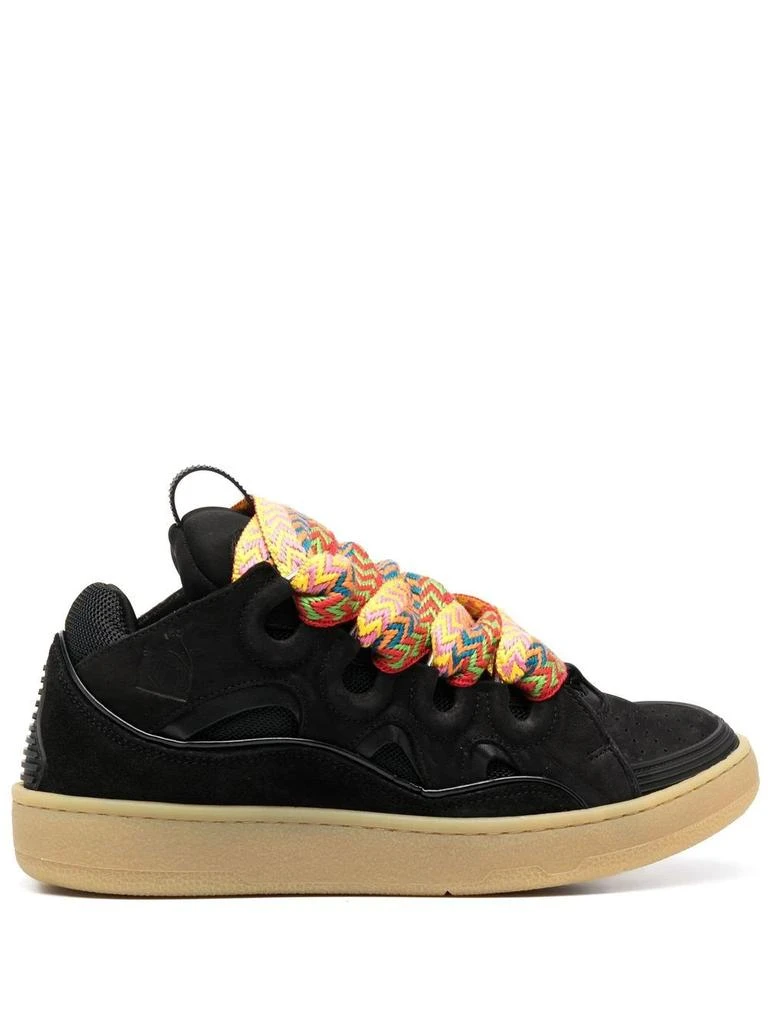 商品Lanvin|LANVIN WOMEN LEATHER CURB SNEAKERS,价格¥3665,第1张图片