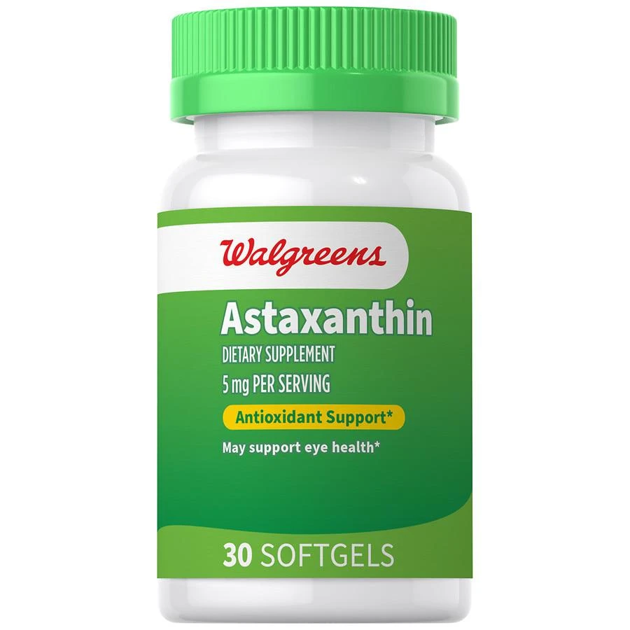 商品Walgreens|Astaxanthin 5 mg Softgels,价格¥100,第1张图片