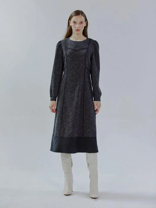 商品ETMON|Color Block Line Dress_Black,价格¥1229,第1张图片