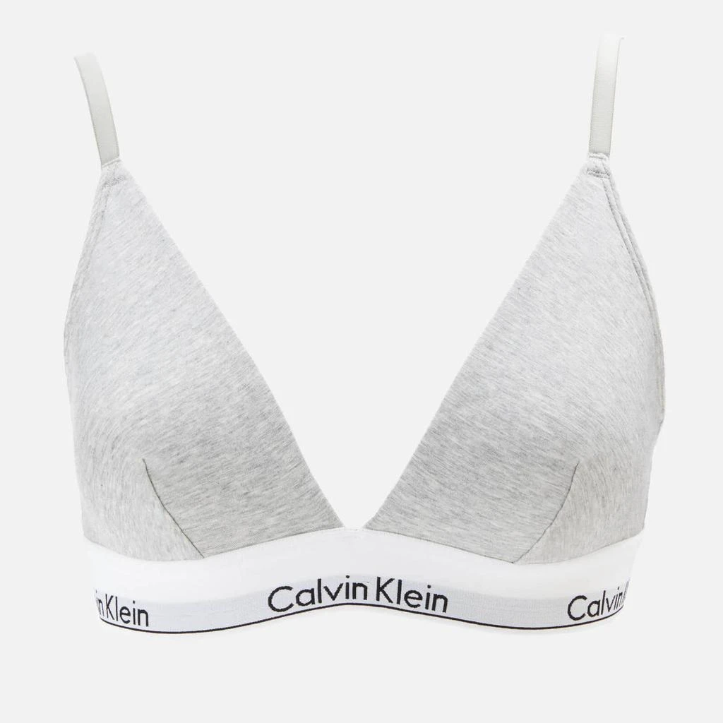 商品Calvin Klein|Calvin Klein Women's Triangle Bra Grey,价格¥334,第1张图片