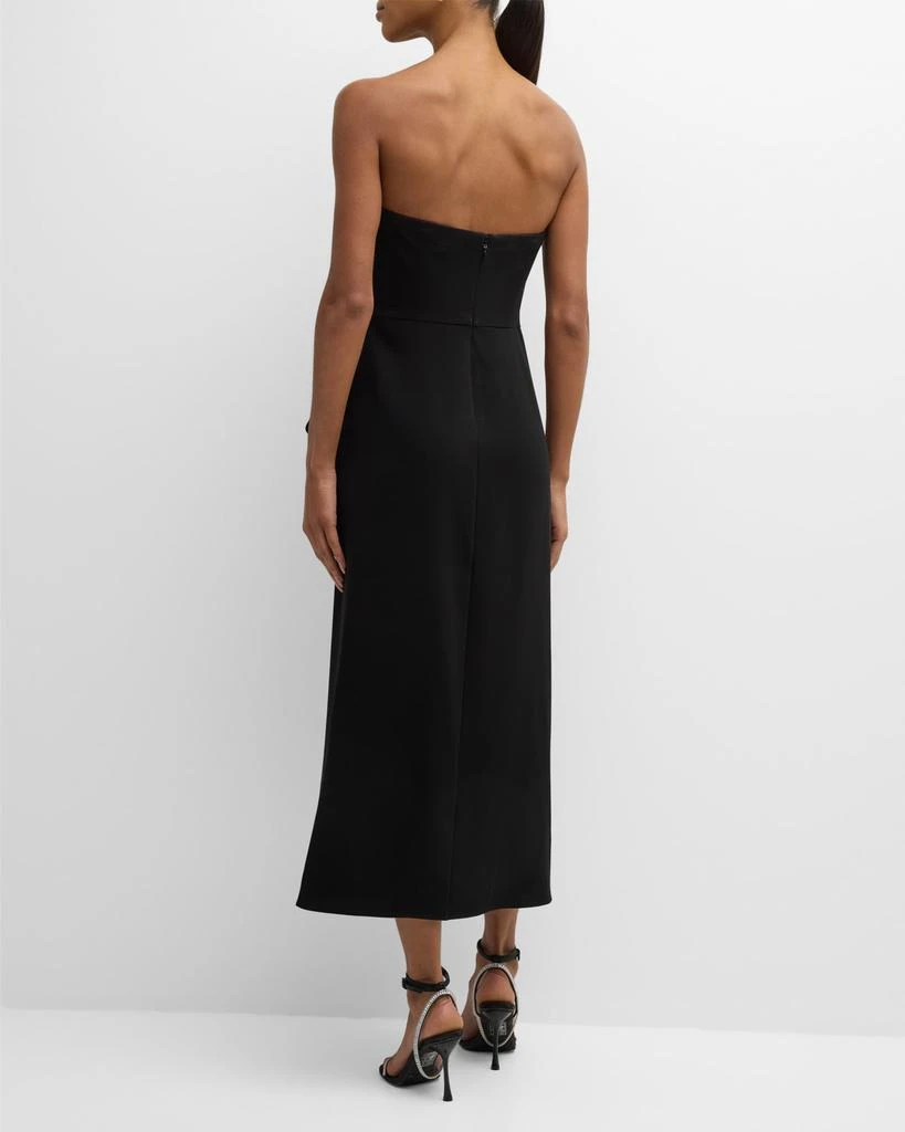 商品SIMKHAI|Keelan Strapless Draped A-Line Midi Dress,价格¥2212,第3张图片详细描述