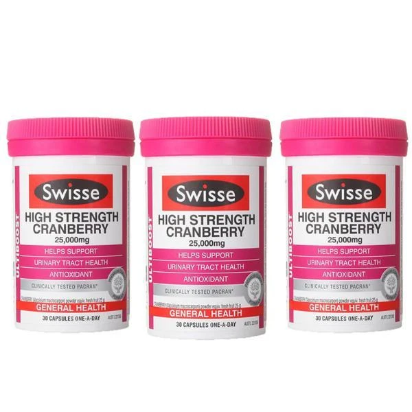 澳洲斯维斯swisse蔓越莓胶囊高浓度精华30粒*3新旧版本随机发货 商品