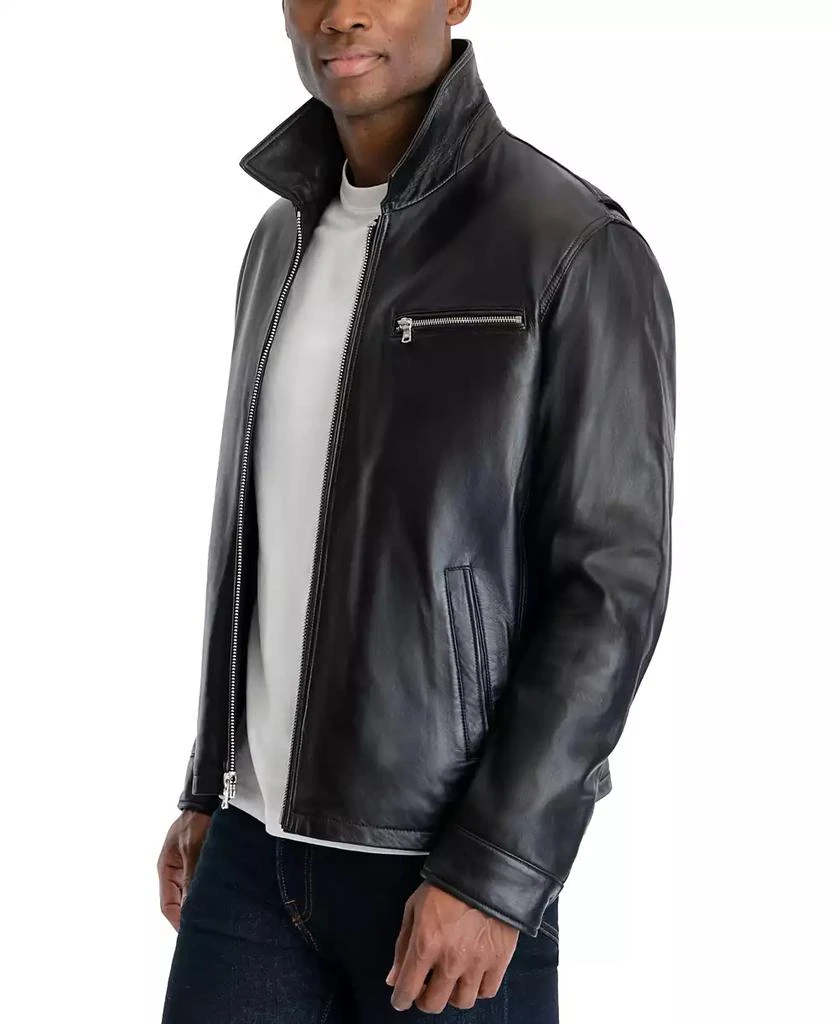 商品Michael Kors|Men's James Dean Leather Jacket, Created for Macy's,价格¥1521,第4张图片详细描述