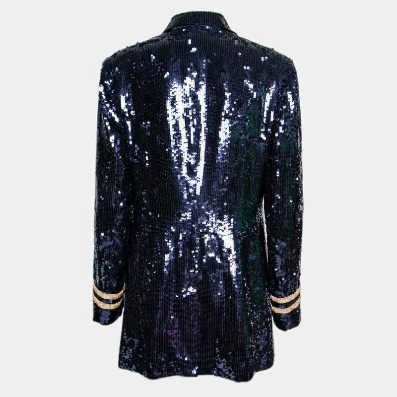 商品[二手商品] Ralph Lauren|Polo Ralph Lauren Blue Sequin Blazer L,价格¥2764,第2张图片详细描述