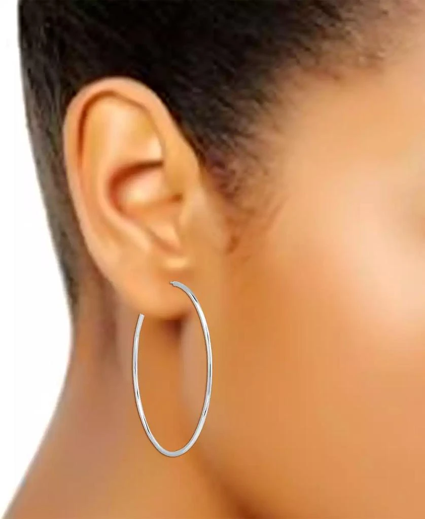 商品Giani Bernini|Polished Wire Extra-Large Hoop Earrings, 80mm, Created for Macy's,价格¥395,第2张图片详细描述