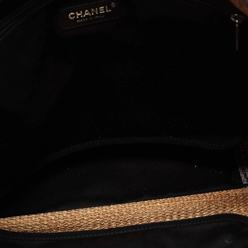 Chanel Brown/Black Raffia Shopping Tote 商品