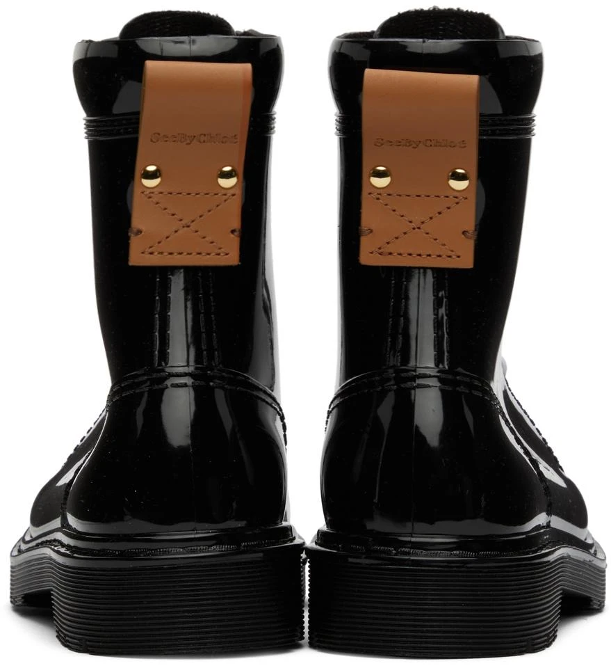 商品See by Chloé|Black Florrie Rain Boots,价格¥1482,第2张图片详细描述