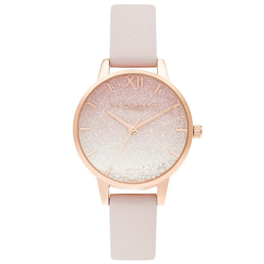 商品Olivia Burton|Women's Under The Sea Pink Leather Strap Watch 30mm,价格¥1136,第1张图片