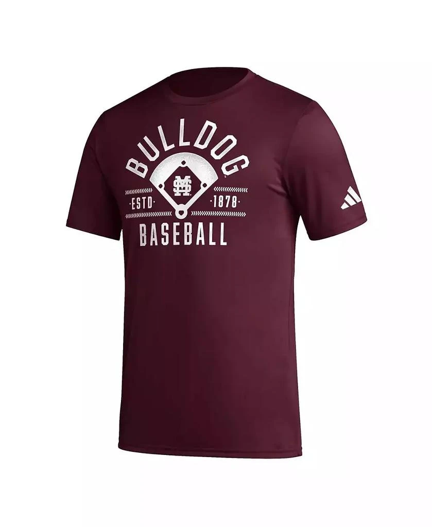 商品Adidas|Men's Maroon Mississippi State Bulldogs Exit Velocity Baseball Pregame AEROREADY T-Shirt,价格¥246,第3张图片详细描述