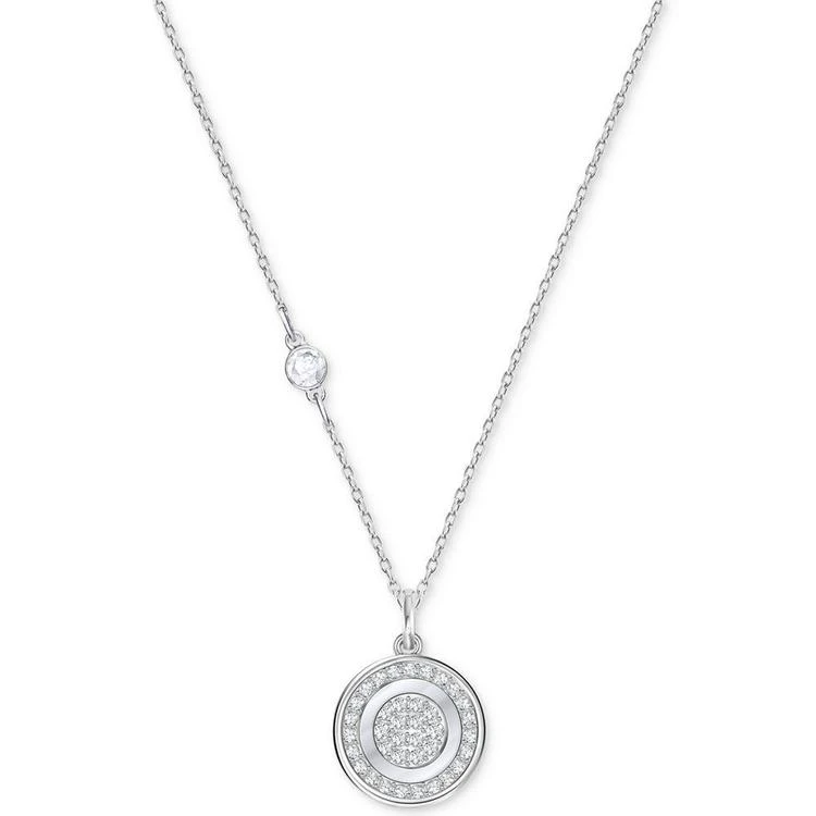 Silver-Tone Pavé Initial Pendant Necklace 商品