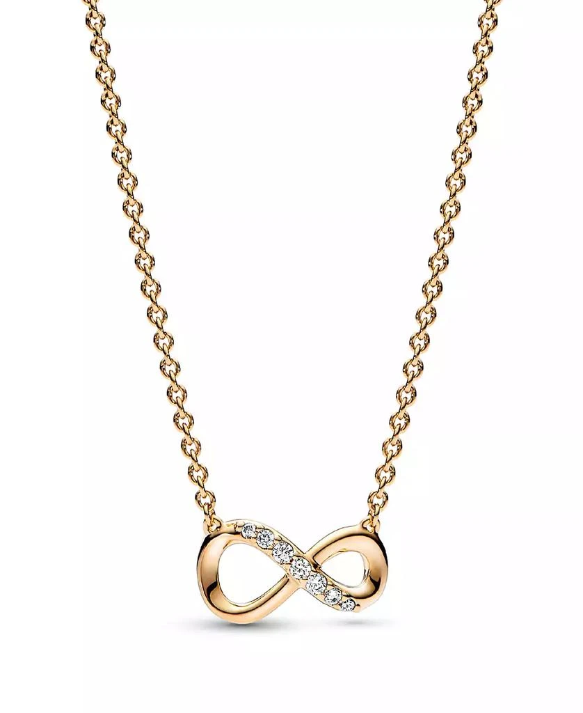 商品PANDORA|Moments Sterling Sparkling Cubic Zirconia Infinity Collier Necklace,价格¥930,第1张图片