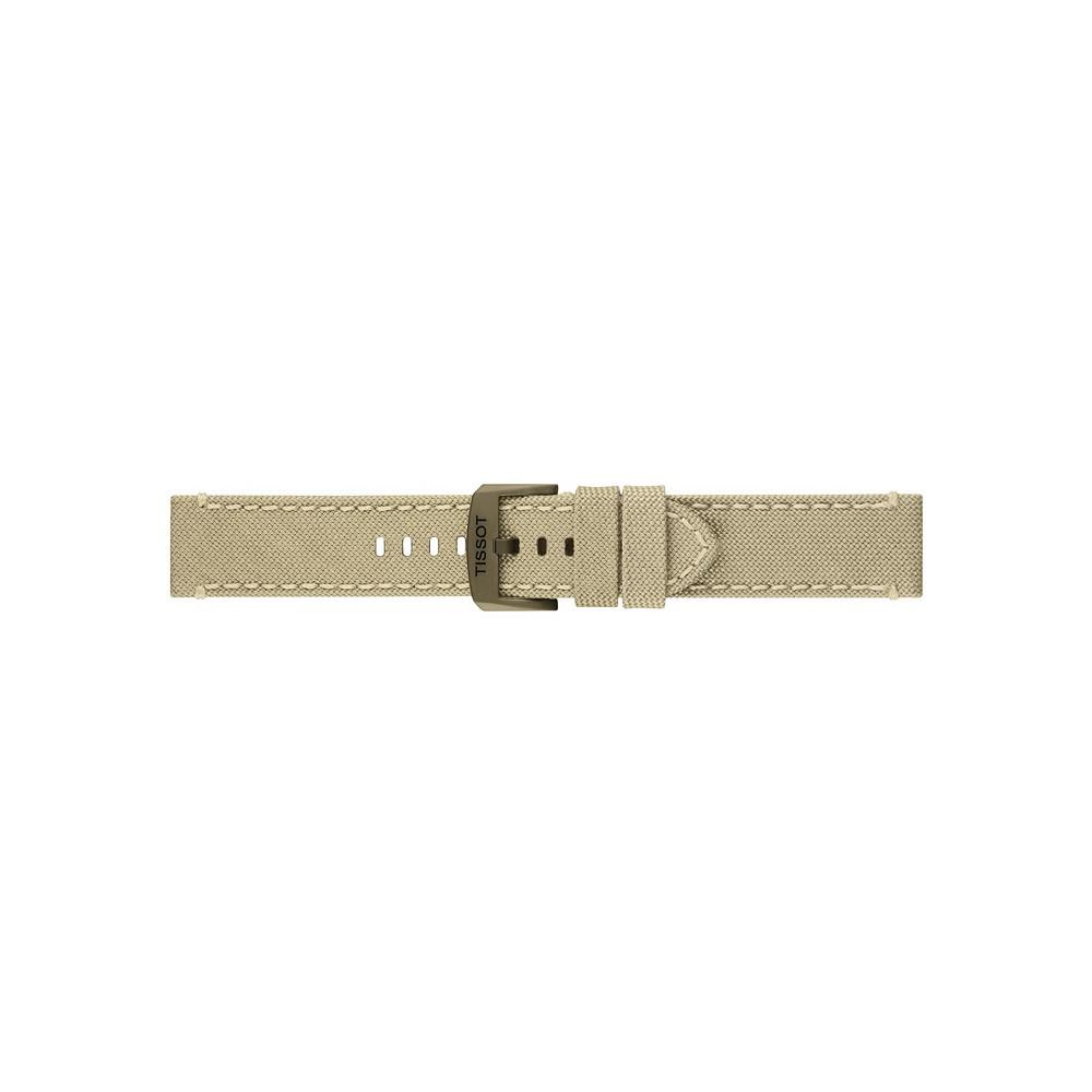 Men's Swiss Chronograph Chrono XL Beige Fabric Strap Watch 45mm商品第3张图片规格展示