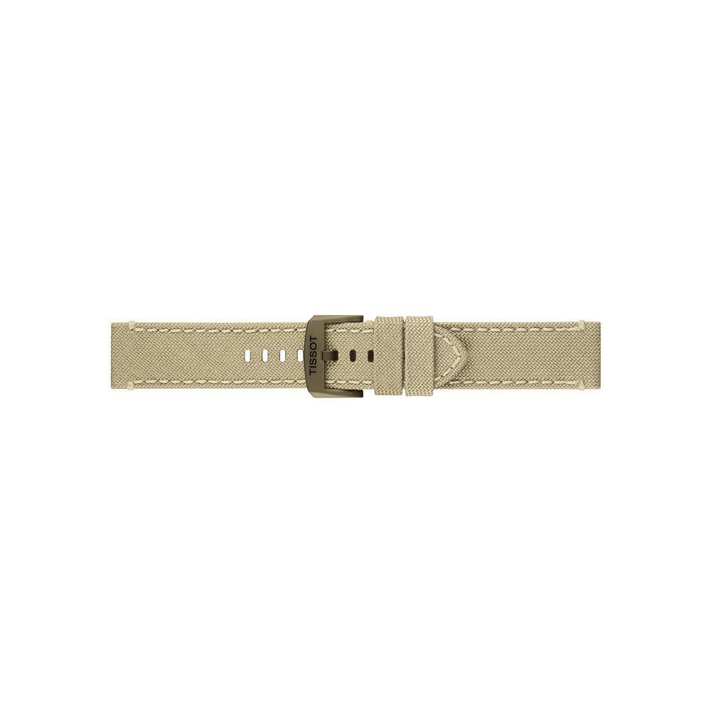 商品Tissot|Men's Swiss Chronograph Chrono XL Beige Fabric Strap Watch 45mm,价格¥2725,第5张图片详细描述