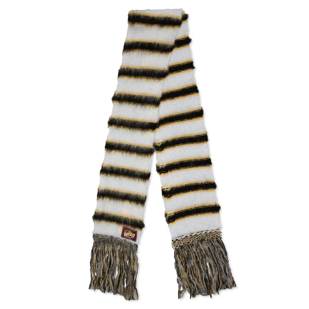 商品Marni|Multicolour Striped Mohair and Wool Scarf - Lily/White,价格¥3959,第1张图片