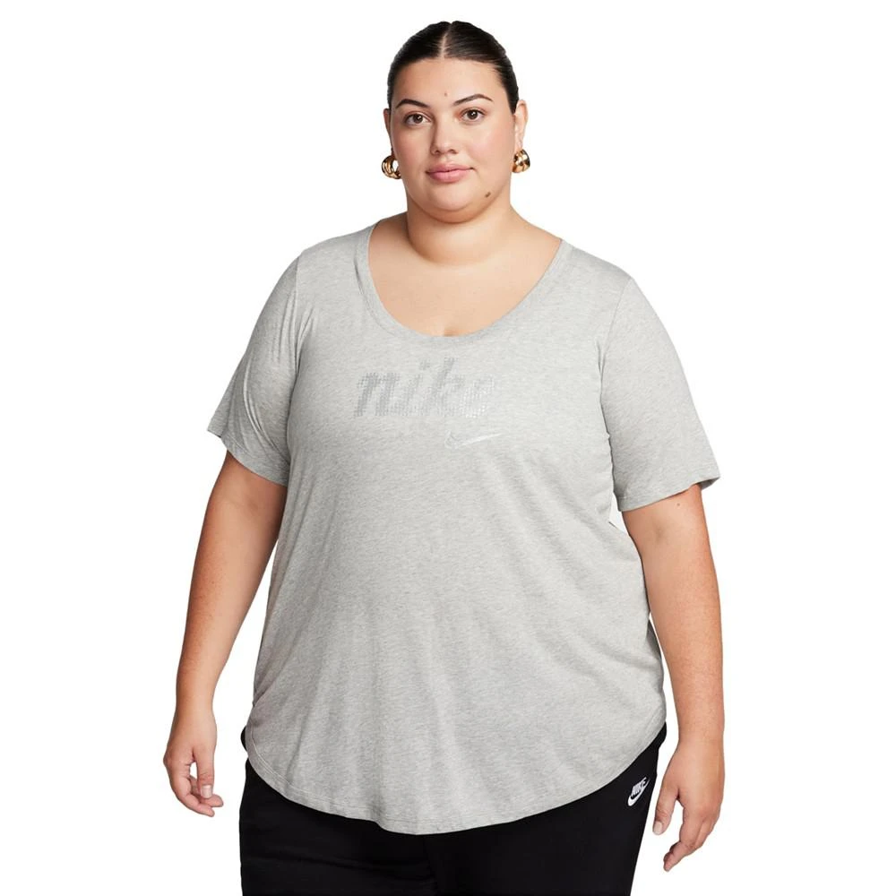 商品NIKE|Women's Plus Size Essential Tunic Logo T-Shirt,价格¥186,第1张图片