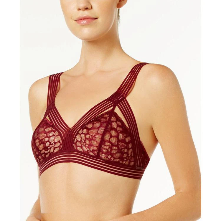 商品Calvin Klein|Vixen Striped-Strap Lace Bra QF3985,价格¥171,第1张图片