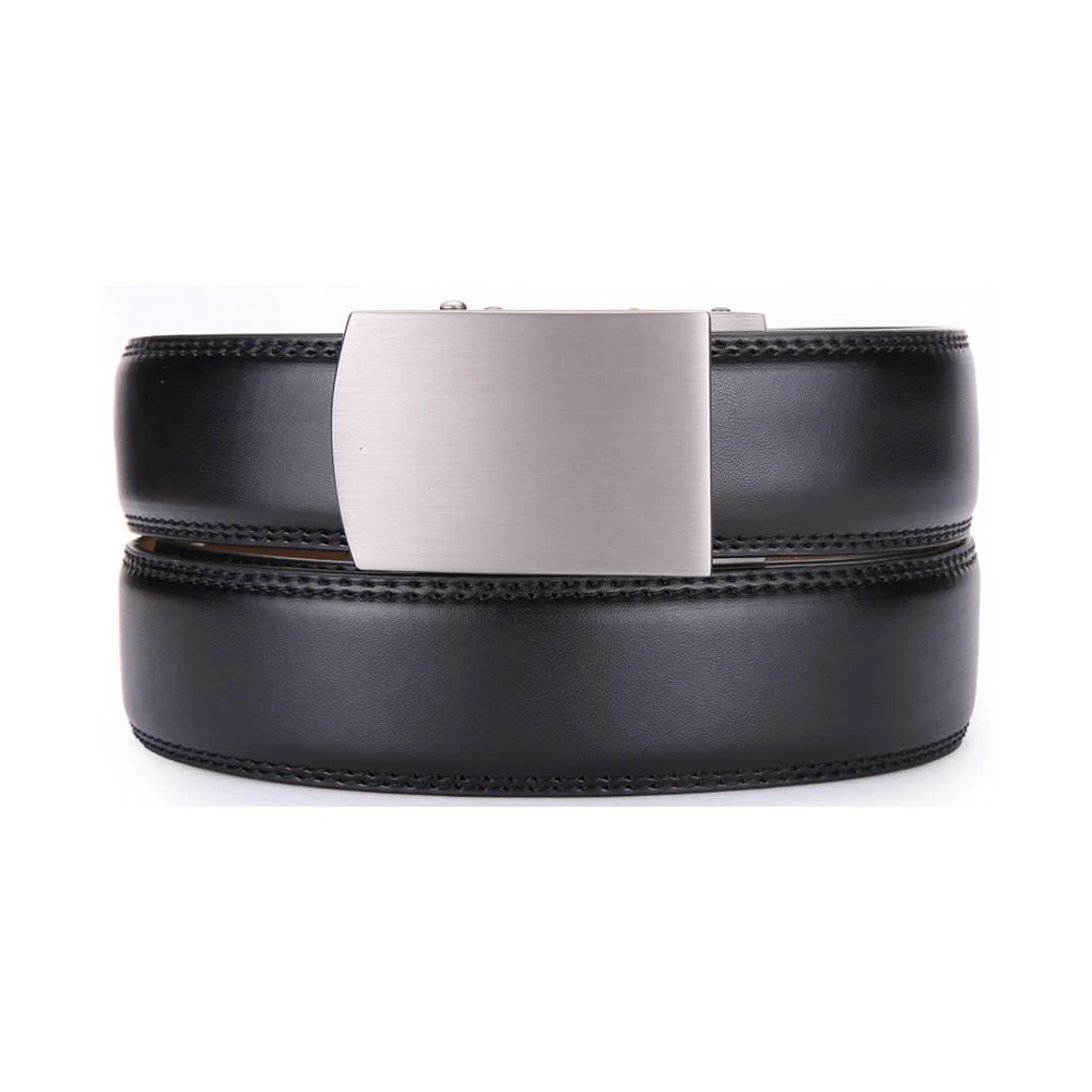商品Mio Marino|Men's Solid Buckle Ratchet Belts,价格¥209,第5张图片详细描述