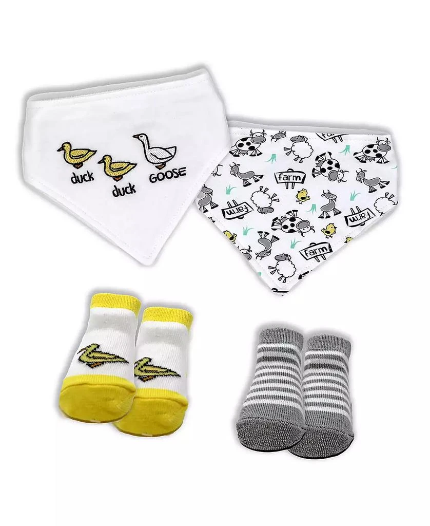 商品Baby Mode|Baby Girls Closure Bibs and Socks, 8 Piece Set,价格¥187,第3张图片详细描述