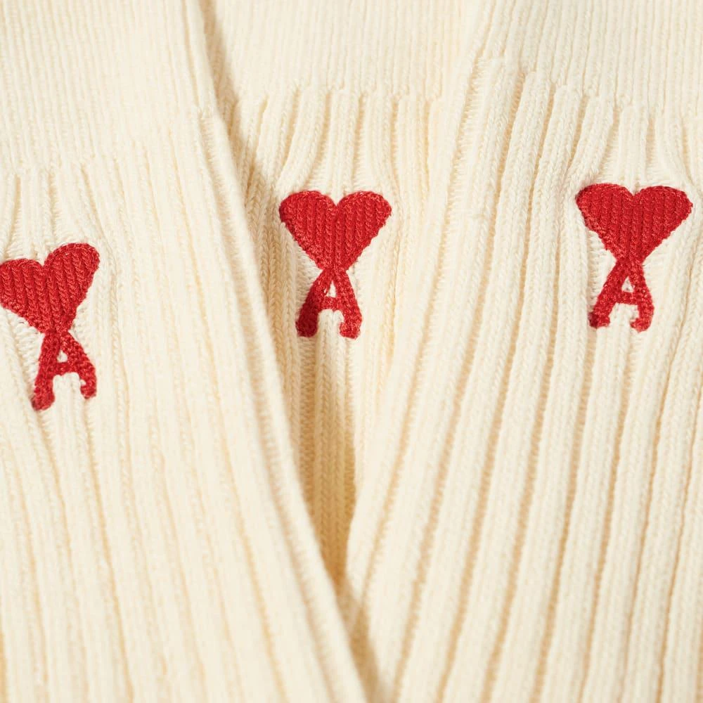 商品AMI|AMI Small A Heart Sock - 3 Pack,价格¥1231,第2张图片详细描述