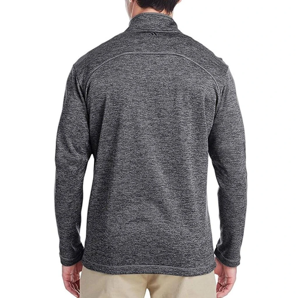 adidas Men's Brushed Terry Heathered Quarter-Zip Pullover 商品