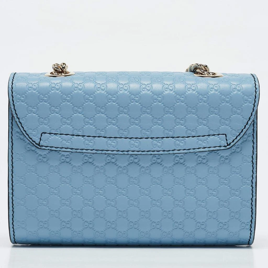 商品Gucci|Gucci Light Blue MIcroguccissima Leather Mini Emily Chain Shoulder Bag,价格¥5689,第4张图片详细描述