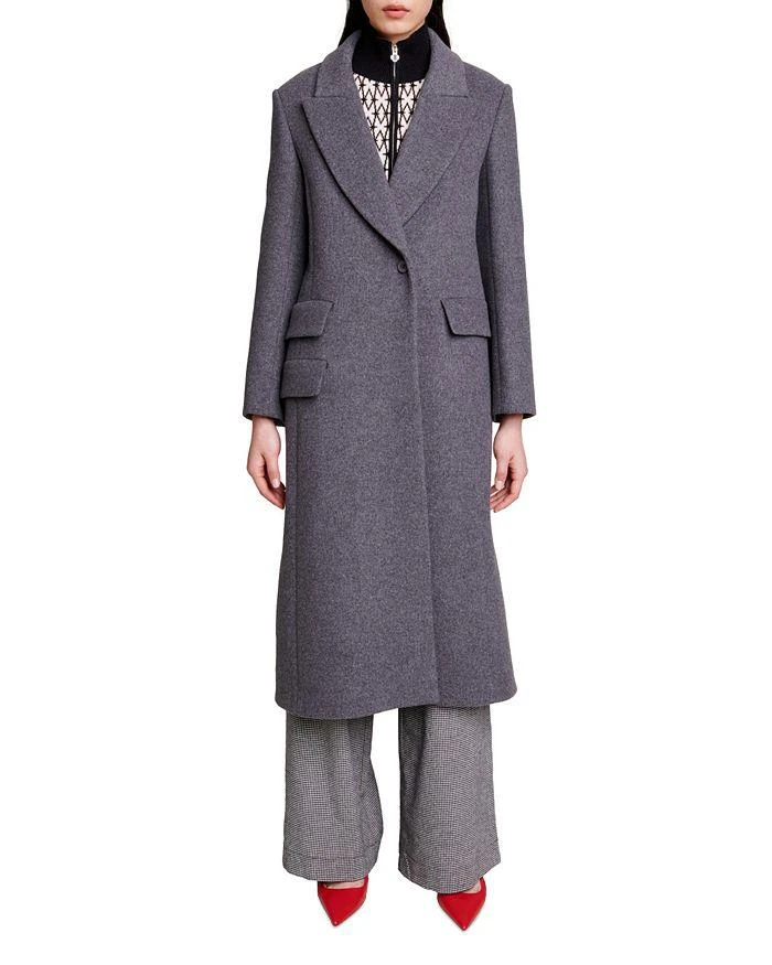 商品Maje|Galagrey Long Coat,价格¥3789,第1张图片