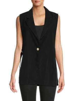 商品Tahari|​Long Button Vest,价格¥282,第1张图片