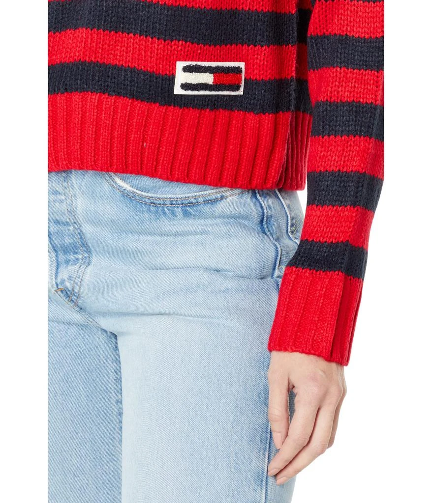 商品Tommy Jeans|Mock Neck Stripe Sweater,价格¥216,第3张图片详细描述