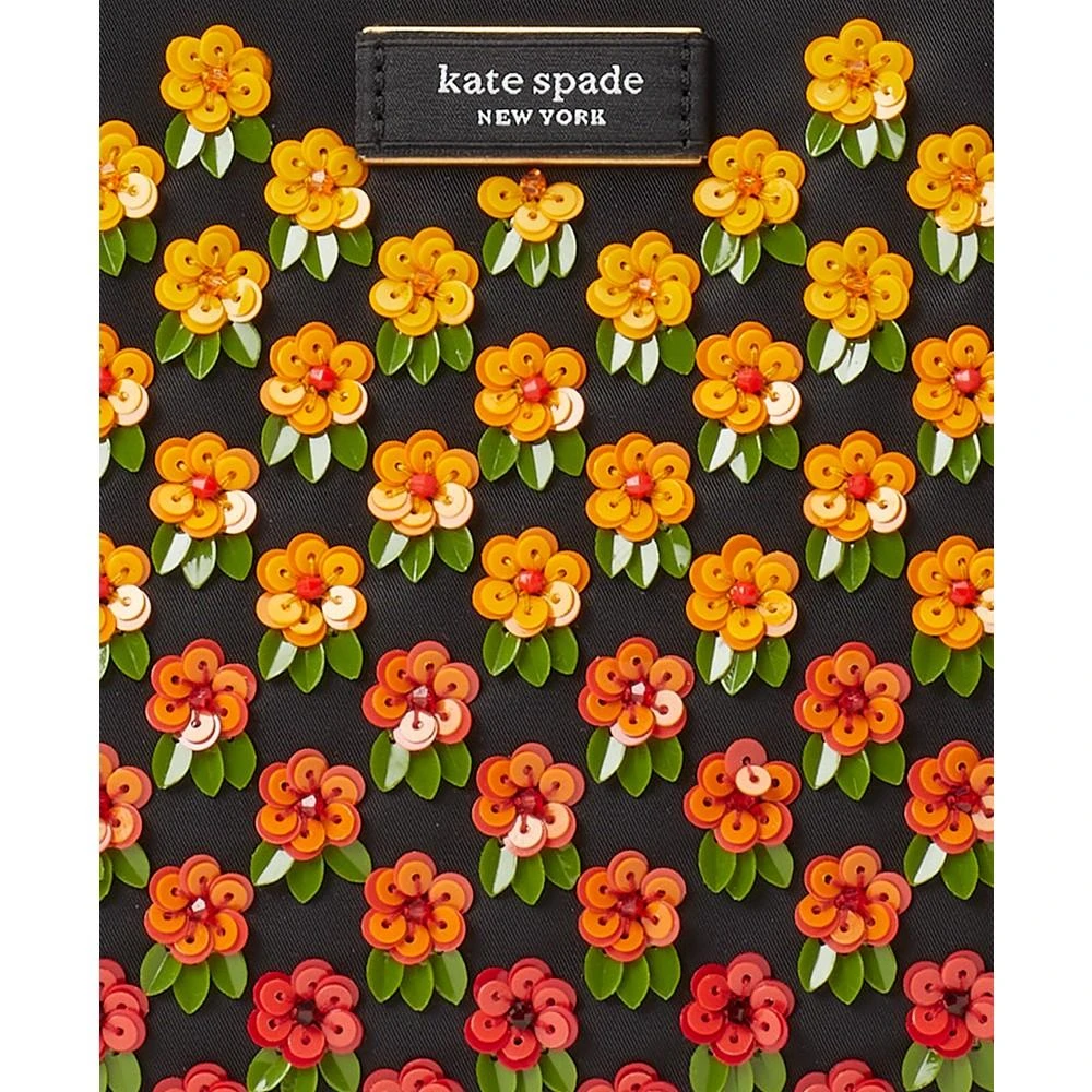 商品Kate Spade|Sam Icon Floral Embellished Nylon Small Tote,价格¥1794,第2张图片详细描述