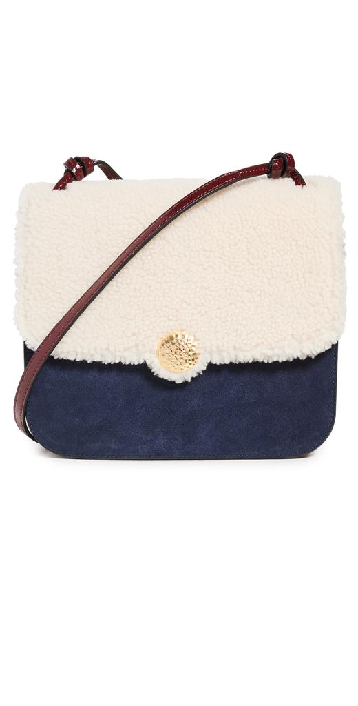 Staud Tess Shearling Crossbody Bag商品第1张图片规格展示